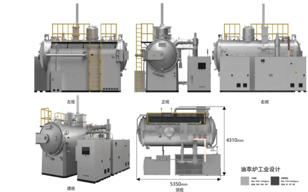 low pressure vacuum carburizing oil quenching furnace – integrated vacuum heat treatment solution for precision steel parts