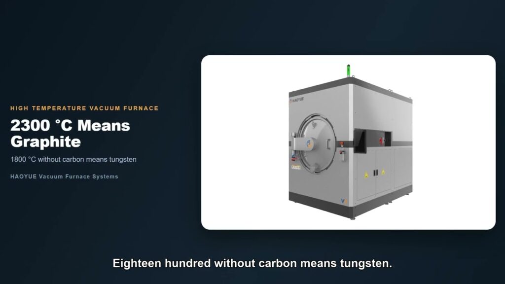 High Temperature Vacuum Furnace Explained | HAOYUE V Series (1800-2400 °C) - HaoYue Technology HAOYUE V series high temperature vacuum furnace with graphite hot zone rated to 2400 °C